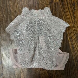 Victoria's Secret Lace Bralette in Soft Cream